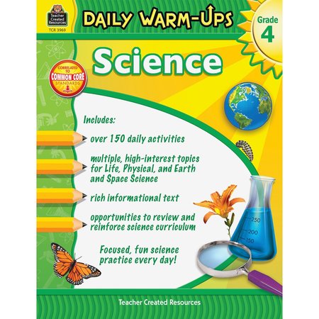 Teacher Created Resources Daily Warm-Ups Science Book, Grade 4 3969